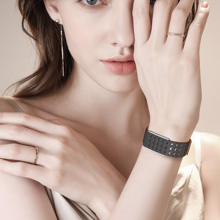 For WHOOP 5.0 Regular Magnetic Silicone Breathable Watch Band