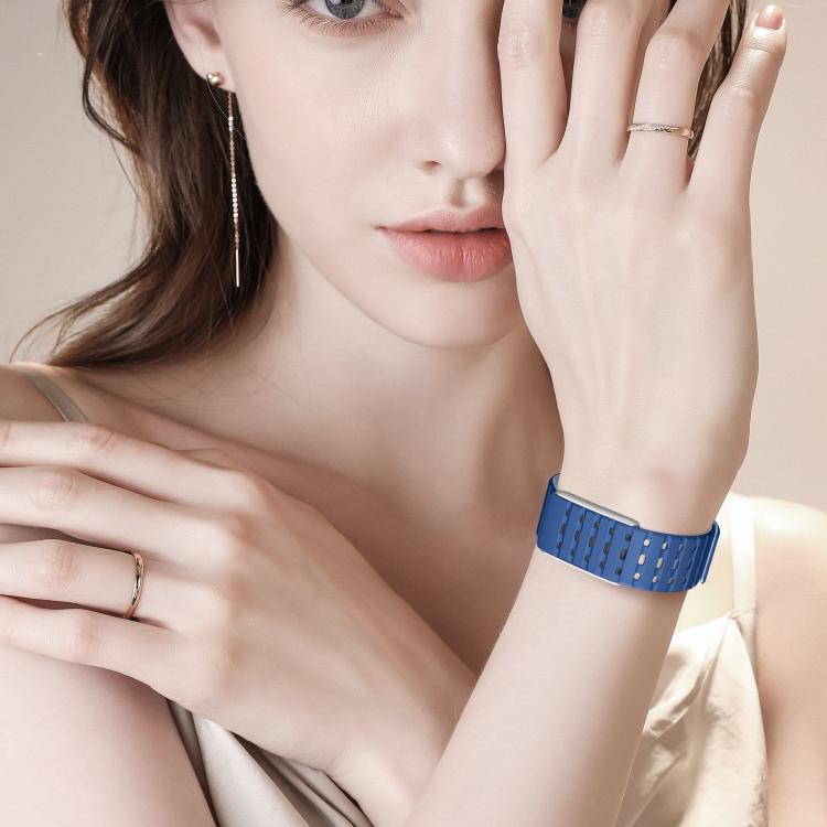 For WHOOP 5.0 Regular Magnetic Silicone Breathable Watch Band