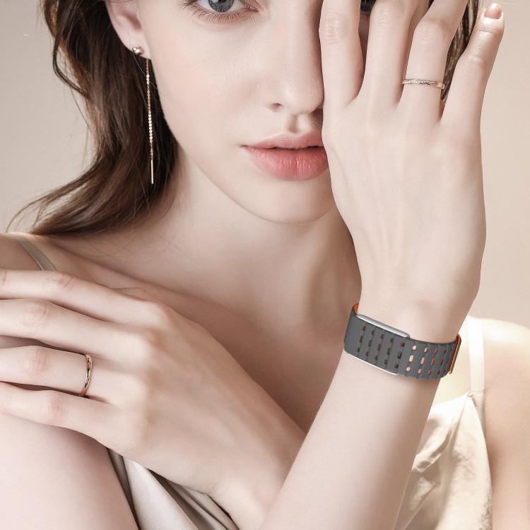For WHOOP 5.0 Regular Magnetic Silicone Breathable Watch Band