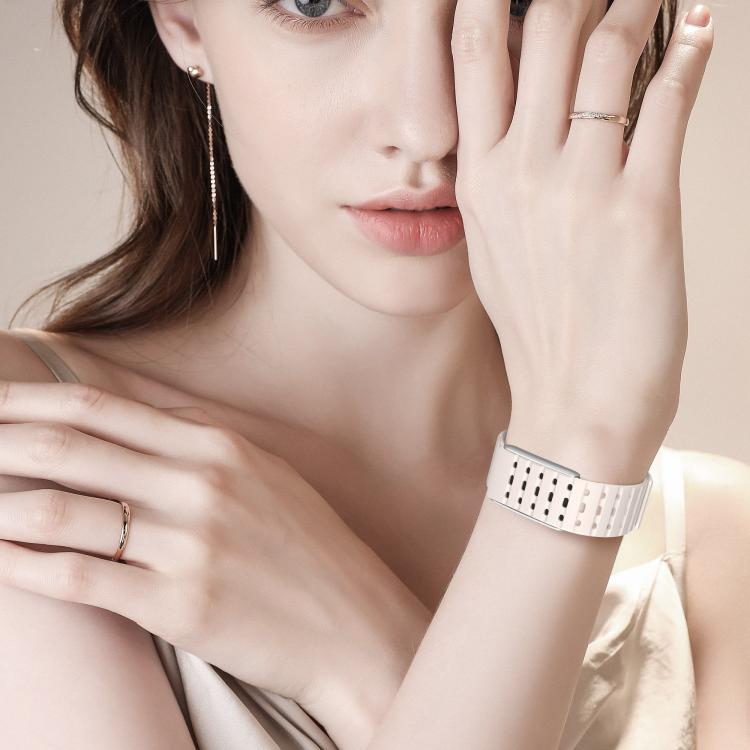 For WHOOP 5.0 Regular Magnetic Silicone Breathable Watch Band