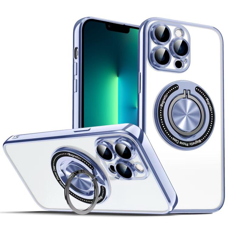 For iPhone 13 Pro Max Colorful 360 Invisible Ring MagSafe Phone Case
