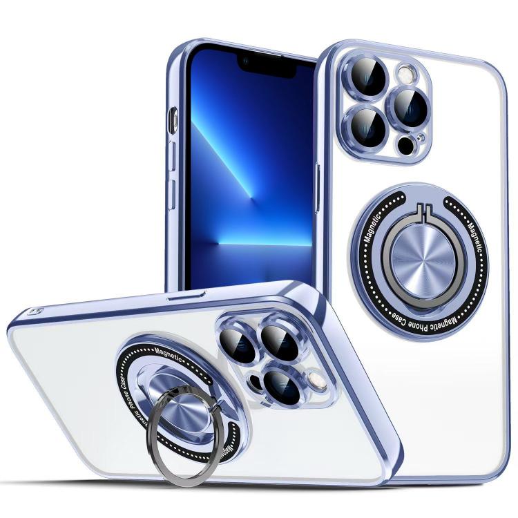 For iPhone 13 Pro Colorful 360 Invisible Ring MagSafe Phone Case