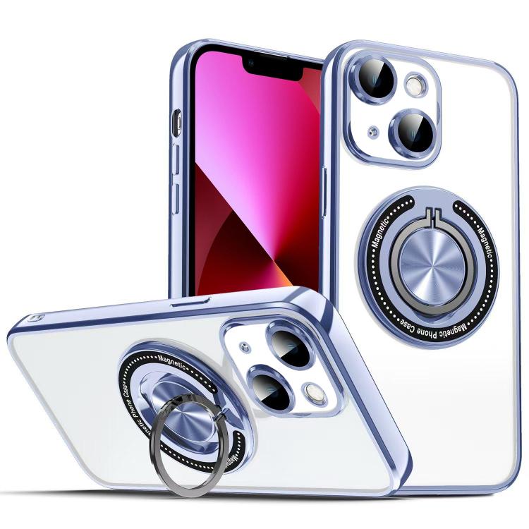 For iPhone 13 Colorful 360 Invisible Ring MagSafe Phone Case