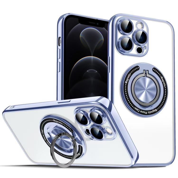 For iPhone 12 Pro Colorful 360 Invisible Ring MagSafe Phone Case