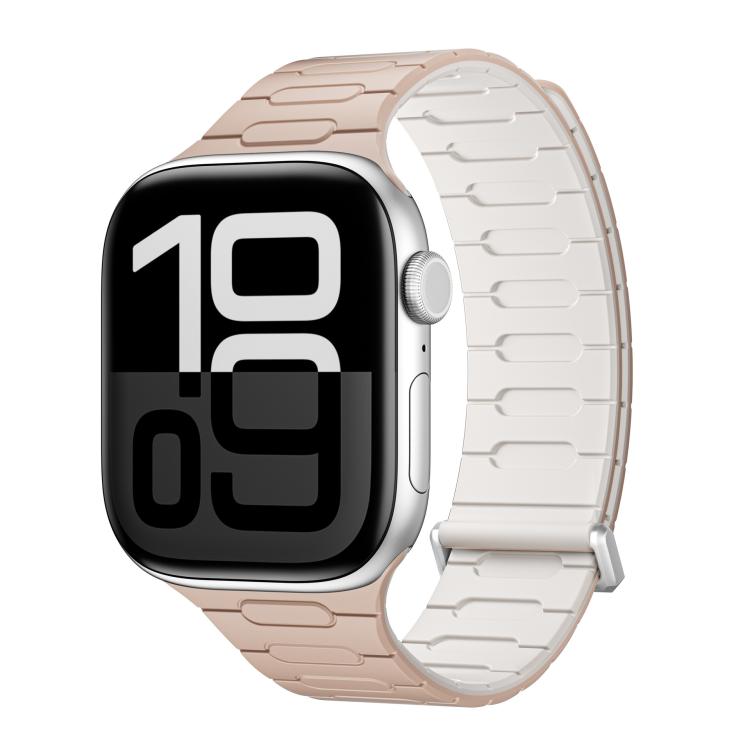 For Apple Watch 42mm / 41mm / 40mm / 38mm I-Shaped Magnetic Silicone Watch Band