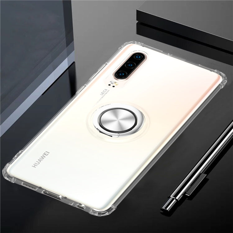 Ultra-thin TPU Protective Case for Huawei P30 with 360 Degree Rotation Holder