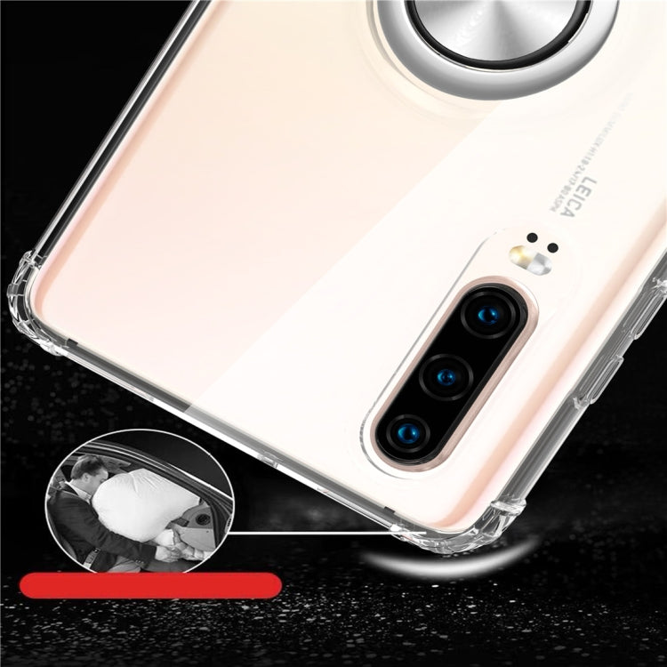 Ultra-thin TPU Protective Case for Huawei P30 with 360 Degree Rotation Holder