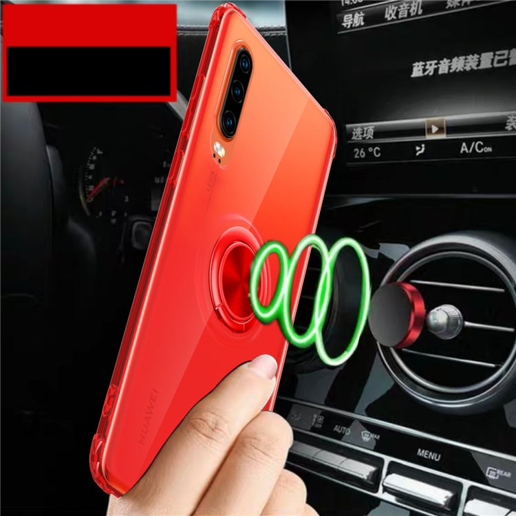 Ultra-thin TPU Protective Case for Huawei P30 with 360 Degree Rotation Holder