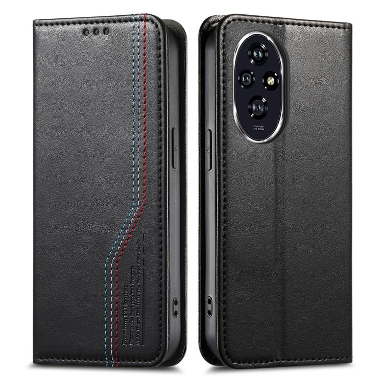 For Honor 200 Pro Elastic Wristband Magnetic Suction Leather Phone Case