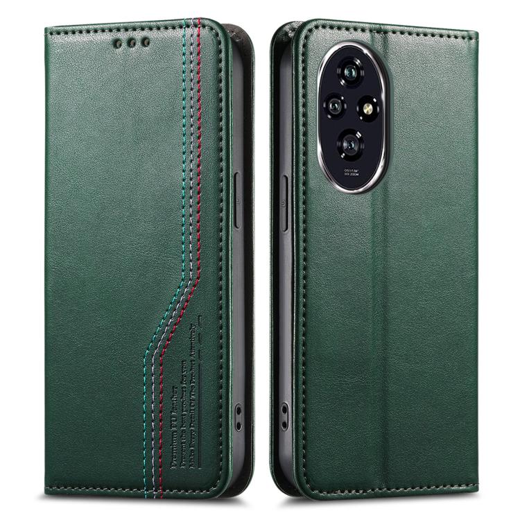 For Honor 200 Pro Elastic Wristband Magnetic Suction Leather Phone Case