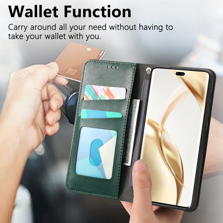 For Honor 200 Pro Elastic Wristband Magnetic Suction Leather Phone Case