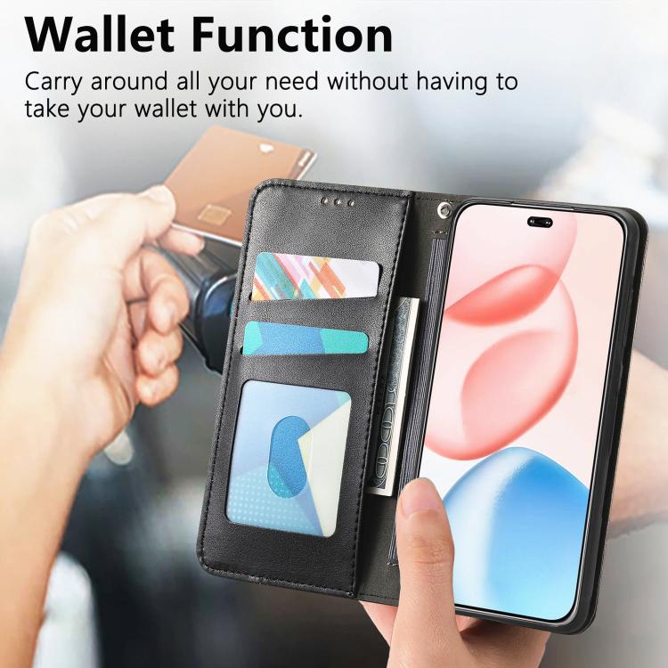 For Honor 400 Lite Glodal Elastic Wristband Magnetic Suction Leather Phone Case