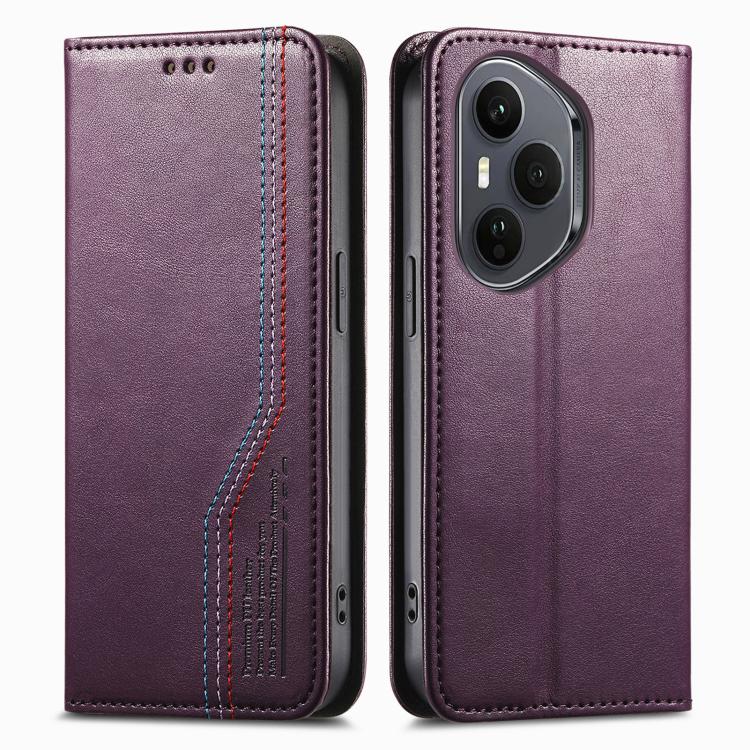 For Honor 400 Lite Glodal Elastic Wristband Magnetic Suction Leather Phone Case