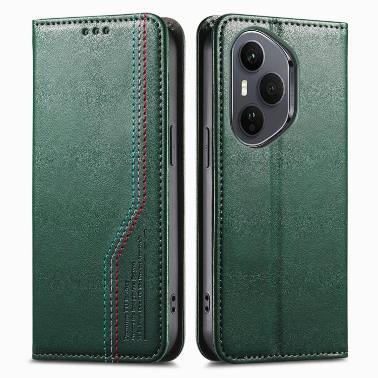 For Honor 400 Lite Glodal Elastic Wristband Magnetic Suction Leather Phone Case