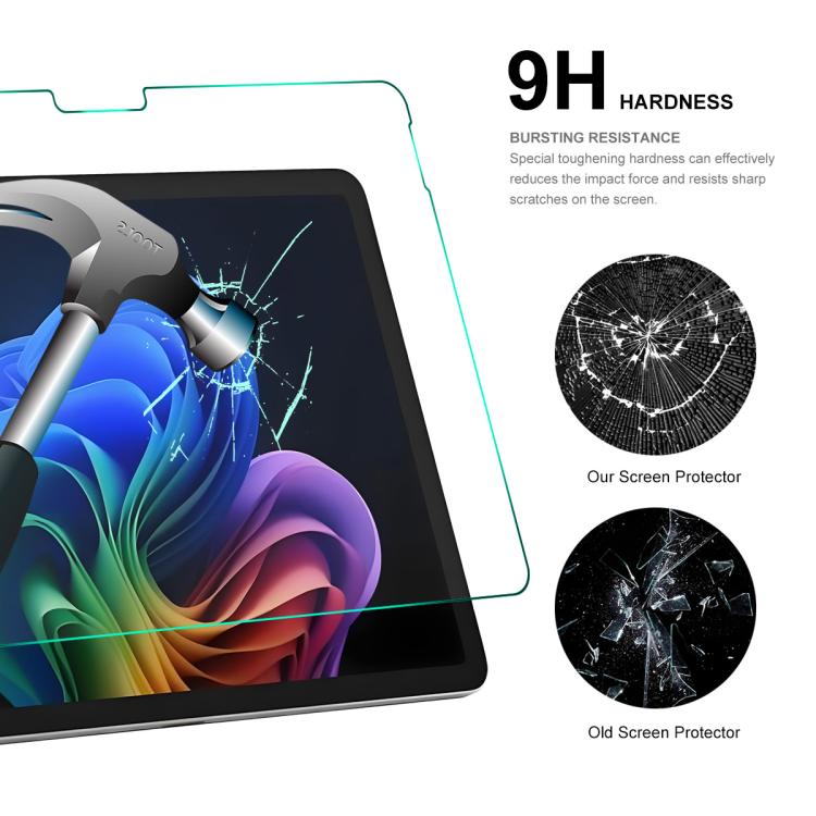 For Microsoft Surface Pro 12 2025 2pcs ENKAY Hat-Prince 0.33mm Explosion-proof Tempered Glass Film