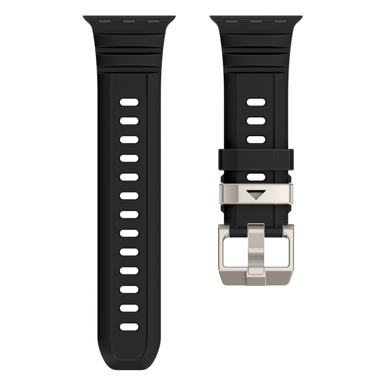 For Apple Watch 46mm / 49mm / 45mm / 44mm Rock-Peak Silicone Watch Band