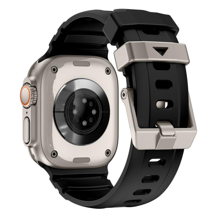 For Apple Watch 46mm / 49mm / 45mm / 44mm Rock-Peak Silicone Watch Band