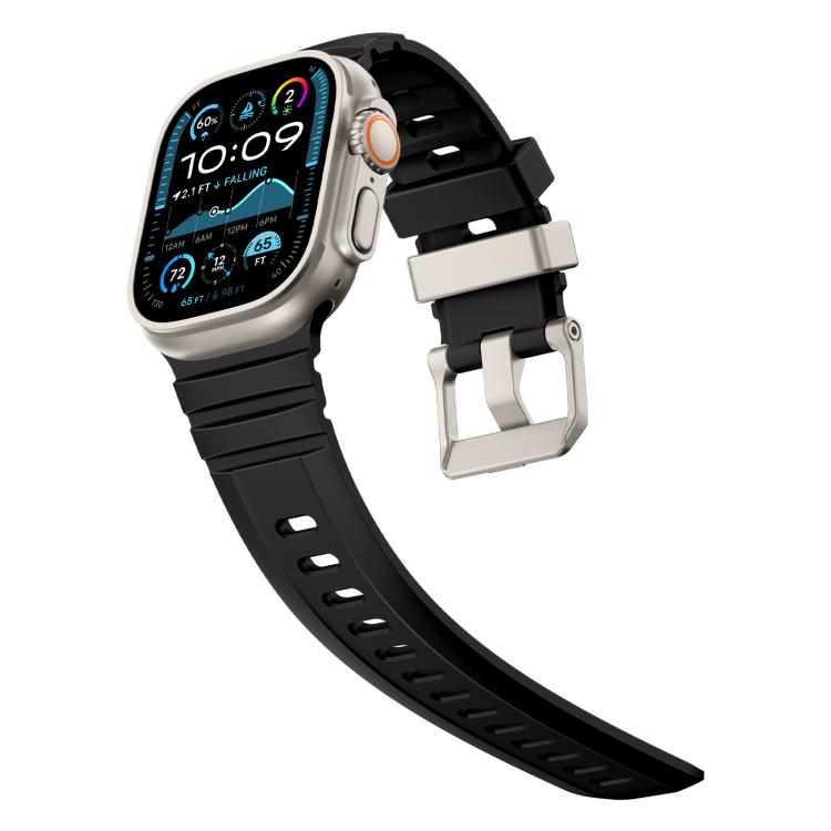 For Apple Watch 46mm / 49mm / 45mm / 44mm Rock-Peak Silicone Watch Band