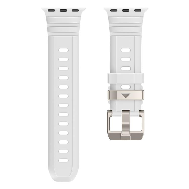 For Apple Watch 46mm / 49mm / 45mm / 44mm Rock-Peak Silicone Watch Band