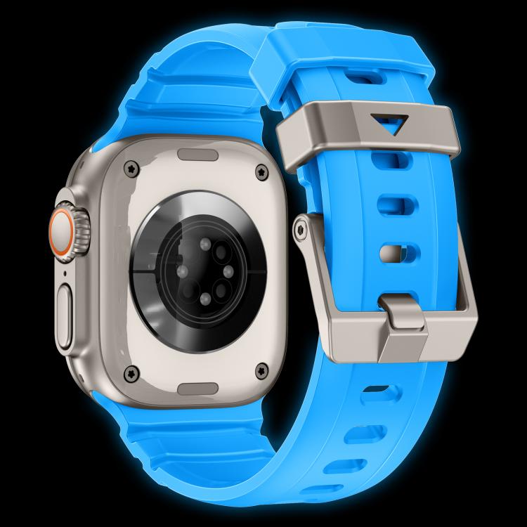 For Apple Watch 46mm / 49mm / 45mm / 44mm Rock-Peak Silicone Watch Band