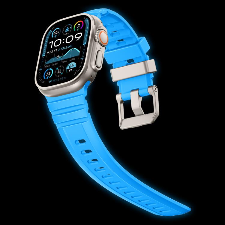 For Apple Watch 46mm / 49mm / 45mm / 44mm Rock-Peak Silicone Watch Band