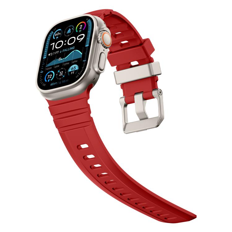 For Apple Watch 46mm / 49mm / 45mm / 44mm Rock-Peak Silicone Watch Band