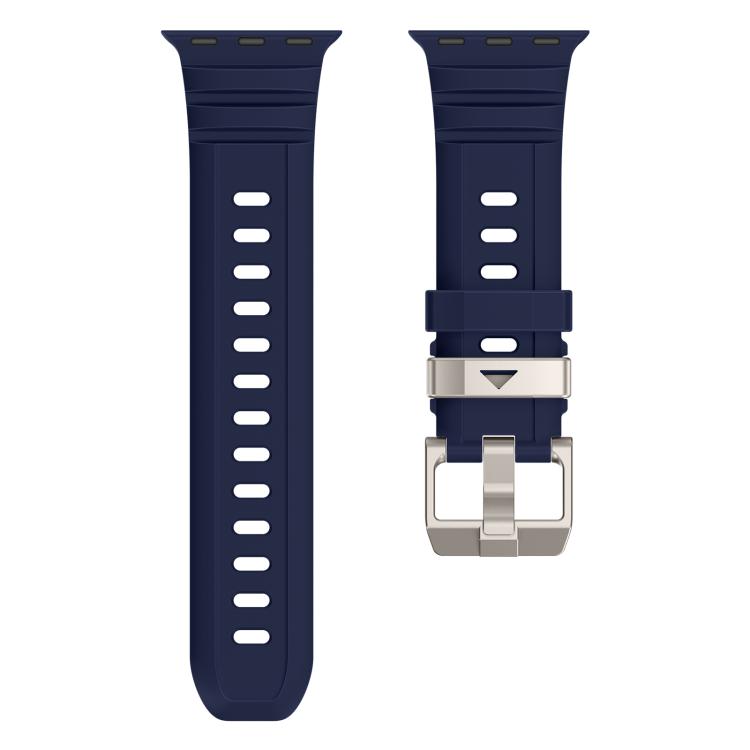 For Apple Watch 46mm / 49mm / 45mm / 44mm Rock-Peak Silicone Watch Band
