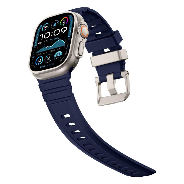 For Apple Watch 46mm / 49mm / 45mm / 44mm Rock-Peak Silicone Watch Band