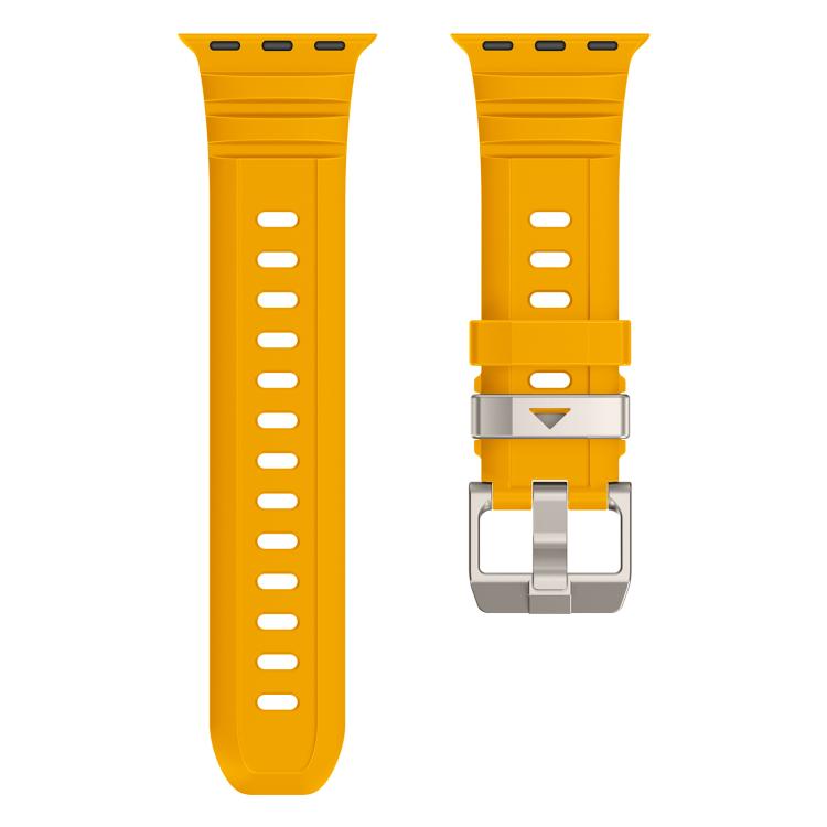 For Apple Watch 46mm / 49mm / 45mm / 44mm Rock-Peak Silicone Watch Band