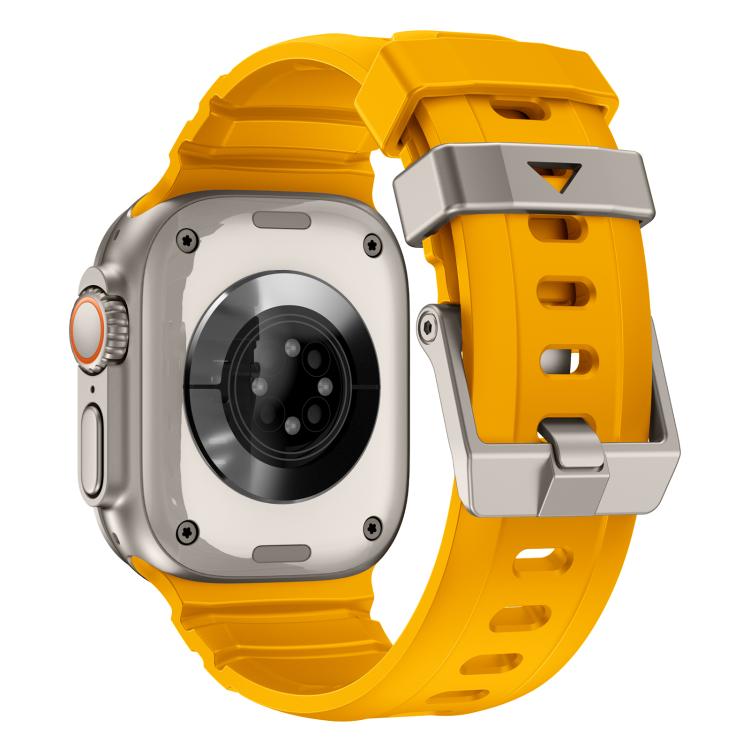 For Apple Watch 46mm / 49mm / 45mm / 44mm Rock-Peak Silicone Watch Band