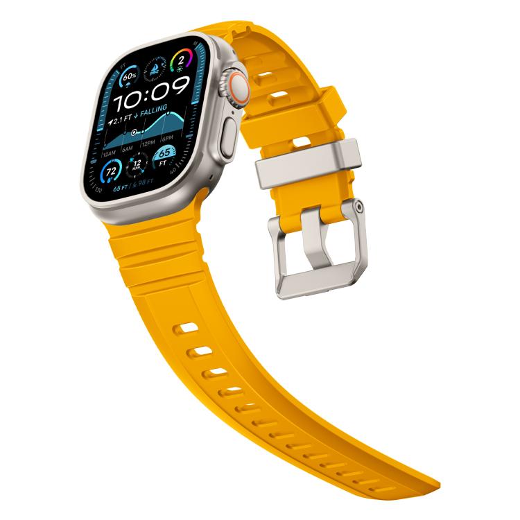 For Apple Watch 46mm / 49mm / 45mm / 44mm Rock-Peak Silicone Watch Band