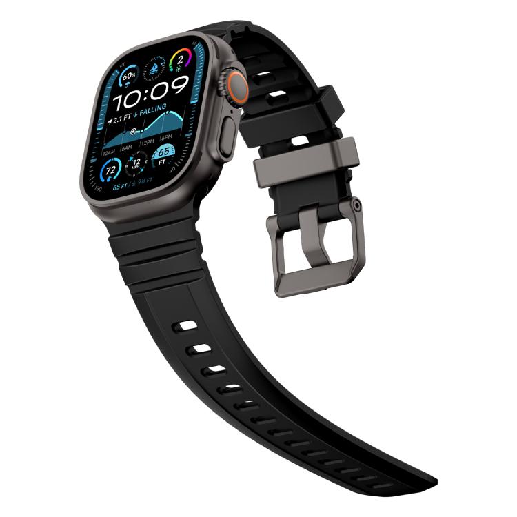 For Apple Watch 46mm / 49mm / 45mm / 44mm Rock-Peak Silicone Watch Band
