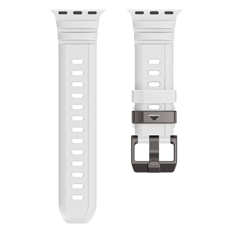 For Apple Watch 46mm / 49mm / 45mm / 44mm Rock-Peak Silicone Watch Band