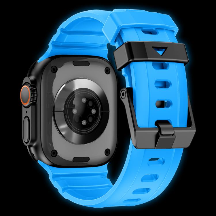 For Apple Watch 46mm / 49mm / 45mm / 44mm Rock-Peak Silicone Watch Band