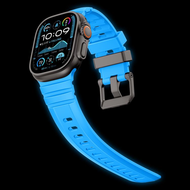 For Apple Watch 46mm / 49mm / 45mm / 44mm Rock-Peak Silicone Watch Band