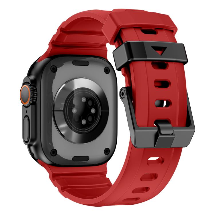 For Apple Watch 46mm / 49mm / 45mm / 44mm Rock-Peak Silicone Watch Band