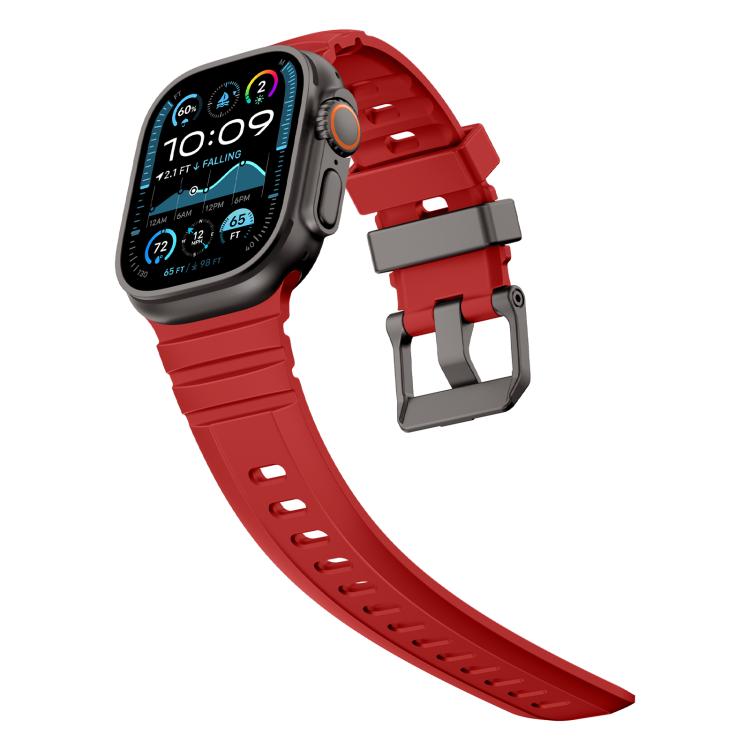 For Apple Watch 46mm / 49mm / 45mm / 44mm Rock-Peak Silicone Watch Band