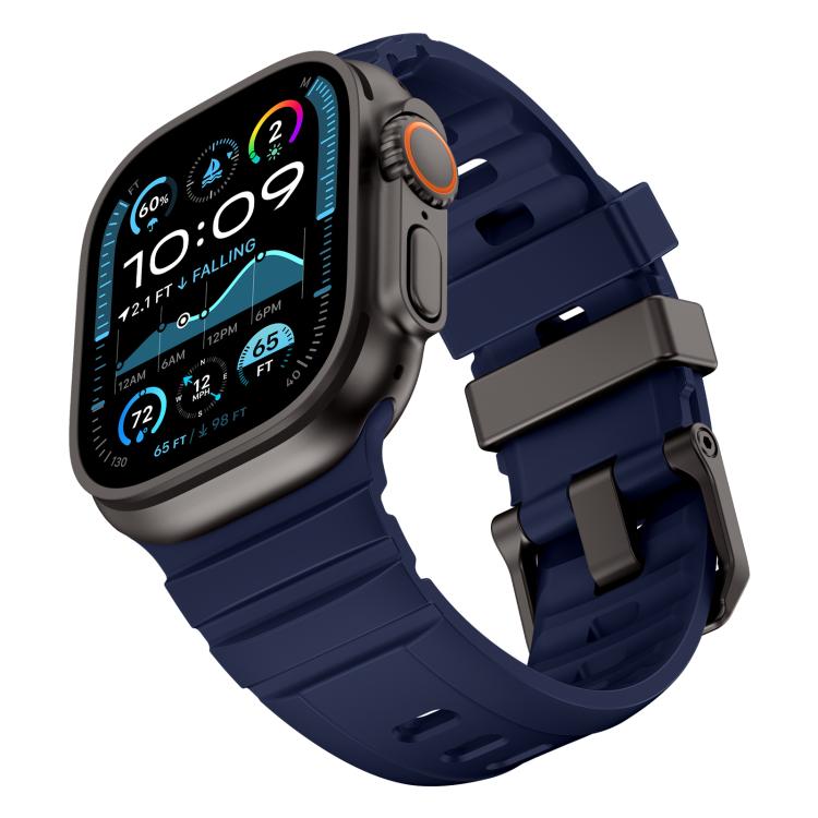 For Apple Watch 46mm / 49mm / 45mm / 44mm Rock-Peak Silicone Watch Band