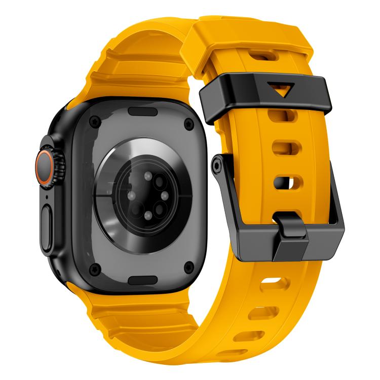 For Apple Watch 46mm / 49mm / 45mm / 44mm Rock-Peak Silicone Watch Band