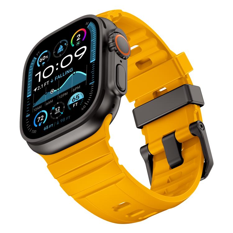 For Apple Watch 46mm / 49mm / 45mm / 44mm Rock-Peak Silicone Watch Band