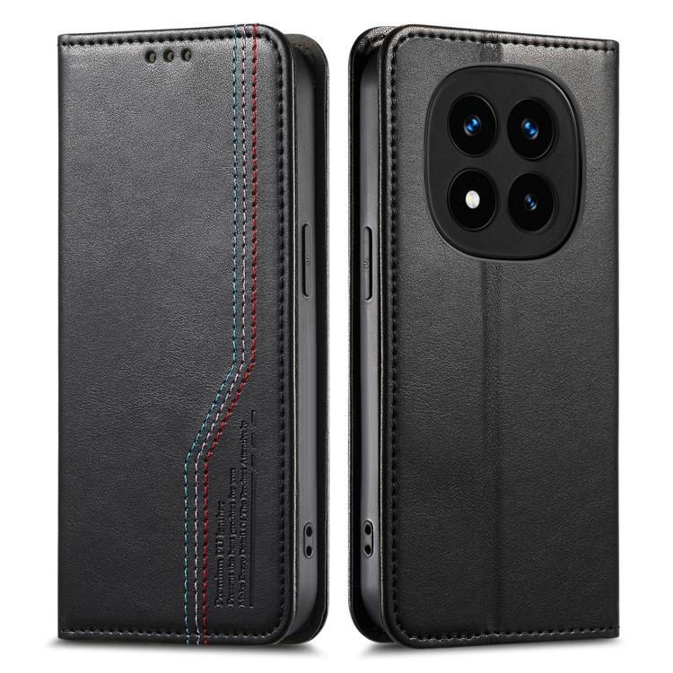 For Redmi Note 14 Pro+ Elastic Wristband Magnetic Suction Leather Phone Case