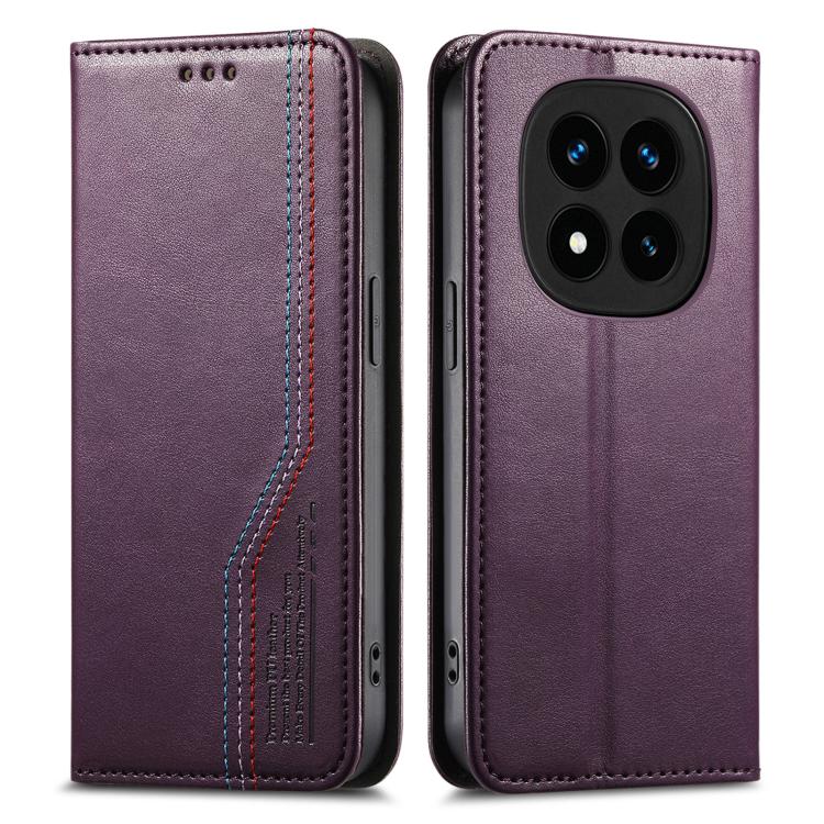 For Redmi Note 14 Pro+ Elastic Wristband Magnetic Suction Leather Phone Case