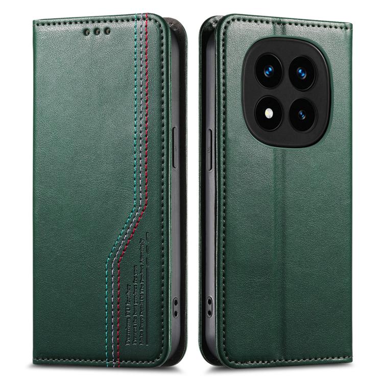 For Redmi Note 14 Pro+ Elastic Wristband Magnetic Suction Leather Phone Case