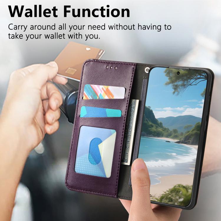 For Redmi Note 13 Pro+ Elastic Wristband Magnetic Suction Leather Phone Case