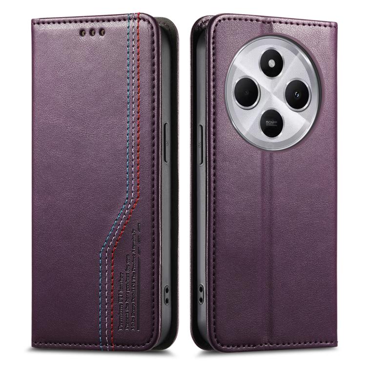 For Redmi 14C 4G / 5G Elastic Wristband Magnetic Suction Leather Phone Case