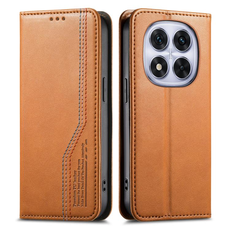 For Redmi Note 14 Pro 4G Glodal Elastic Wristband Magnetic Suction Leather Phone Case