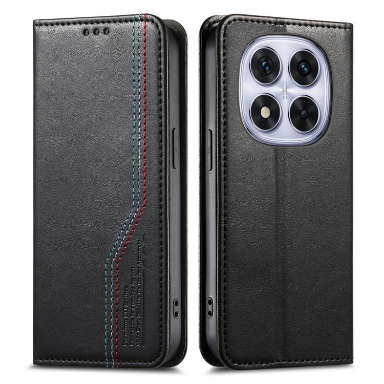For Redmi Note 14 Pro 4G Glodal Elastic Wristband Magnetic Suction Leather Phone Case