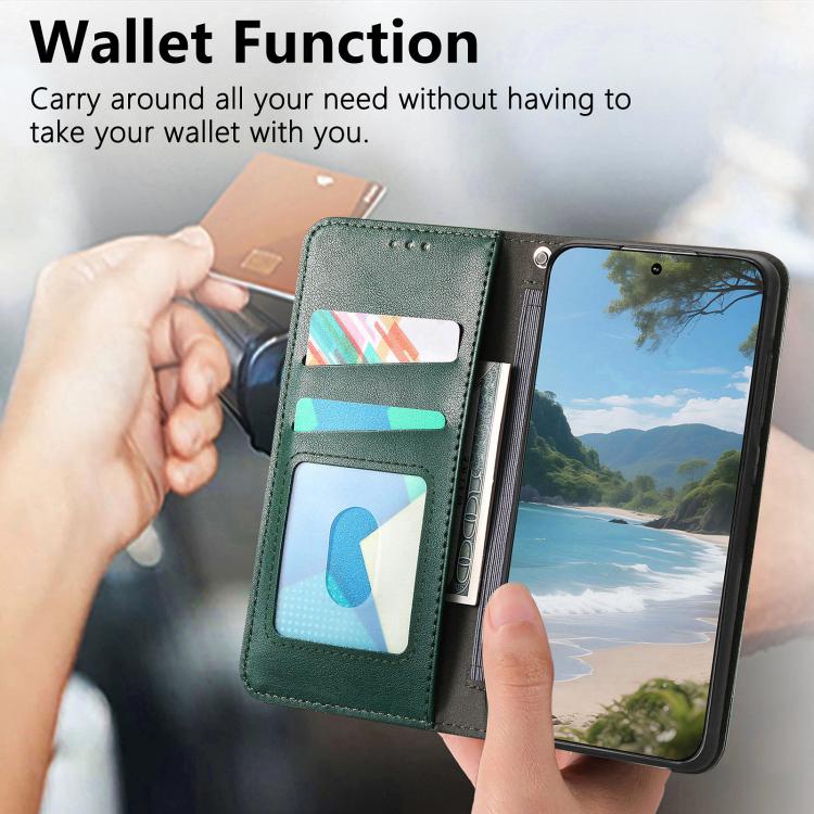 For Xiaomi 15T Elastic Wristband Magnetic Suction Leather Phone Case