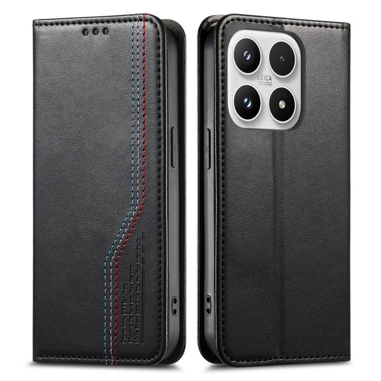 For Xiaomi 17 Elastic Wristband Magnetic Suction Leather Phone Case
