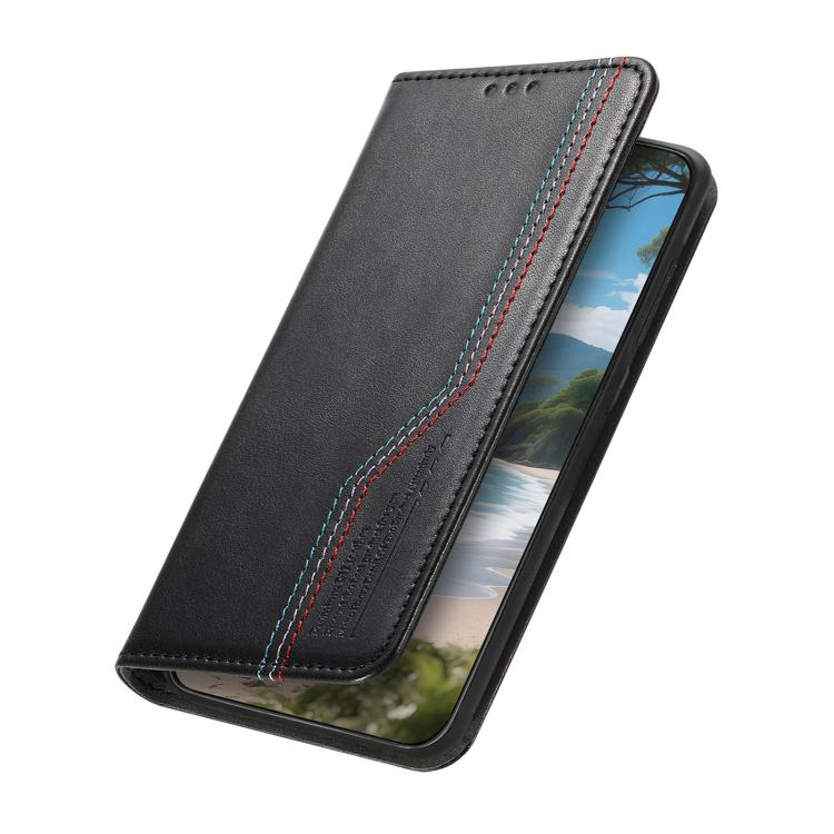 For Xiaomi 17 Elastic Wristband Magnetic Suction Leather Phone Case